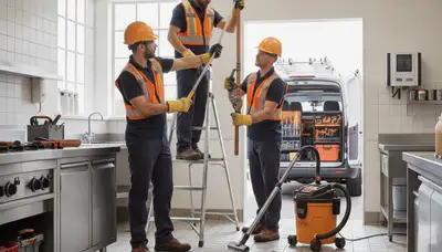 Emergency plumber in Portland, OR fixing a burst pipe for a home service call