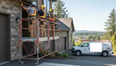 Portland, OR plumbing repair technician fixing a residential leak in a service call