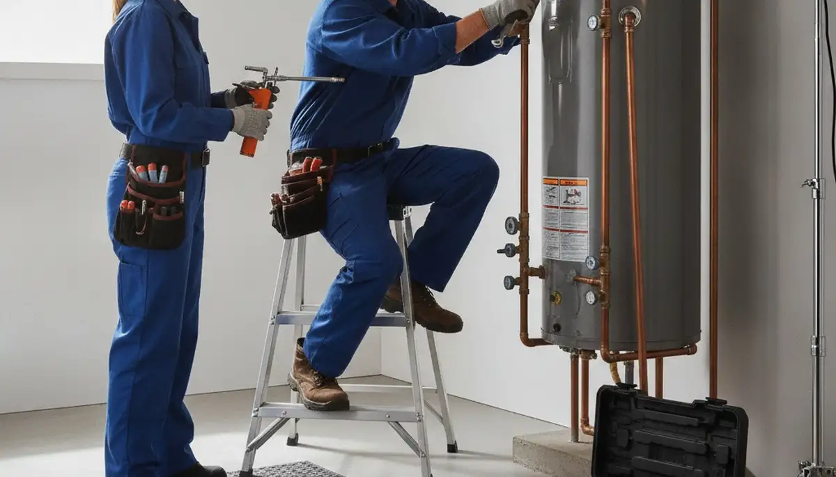 Portland, OR plumber repairing a home pipe for fast, reliable plumbing repair service