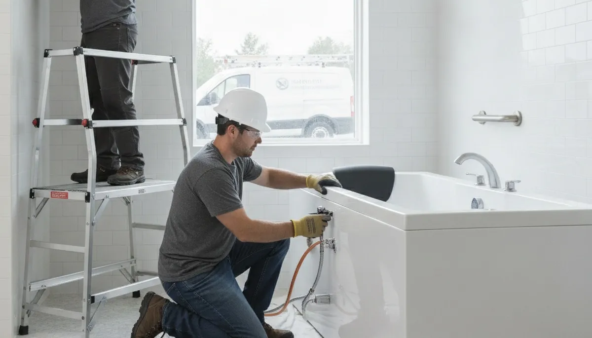 Walk-in tub installation for Portland, OR homes by On Call Plumbers